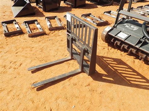 fork lift skid steer|forklift attachment for skid loader.